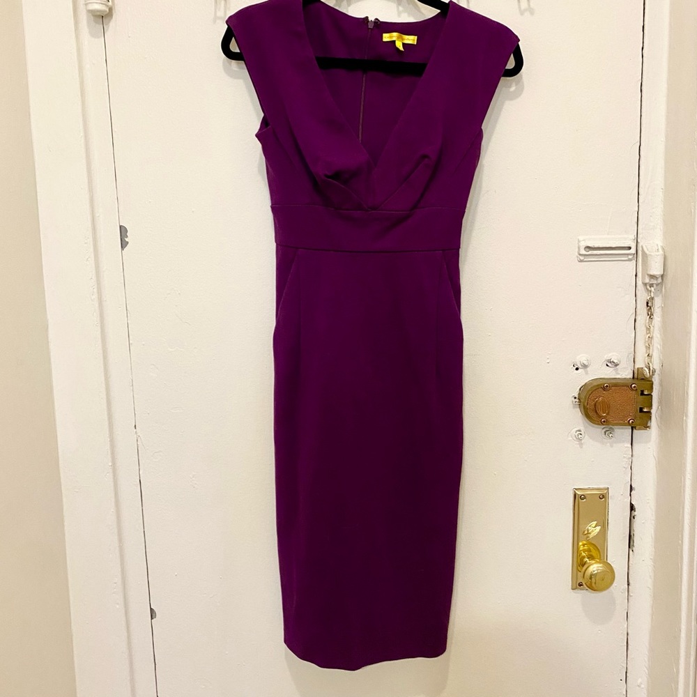 Catherine Malandrino Purple MIDI Dress
